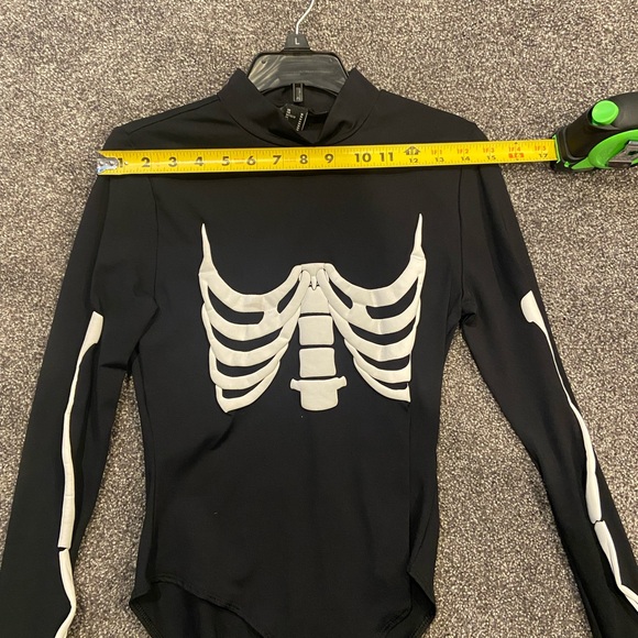 Forever 21 Black and White Skeleton Bodysuit - Picture 3 of 4